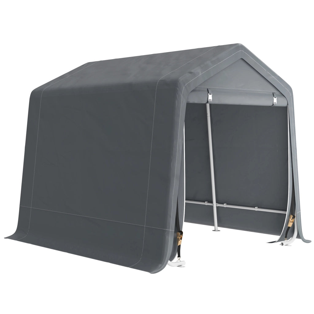 Carpa per Biciclette da Giardino ¨C zephmum ¨C Grigio Scuro 2.4x2x2 m