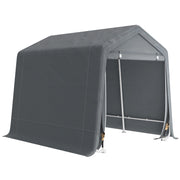 Carpa per Biciclette da Giardino ¨C zephmum ¨C Grigio Scuro 2.4x2x2 m