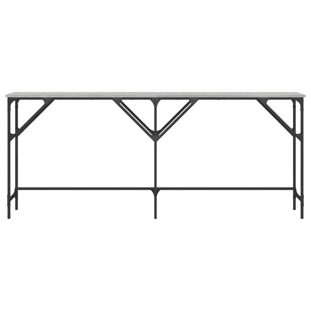 Tavolo Consolle Grigio Sonoma 180x29x75 cm in Legno Multistrato 837765