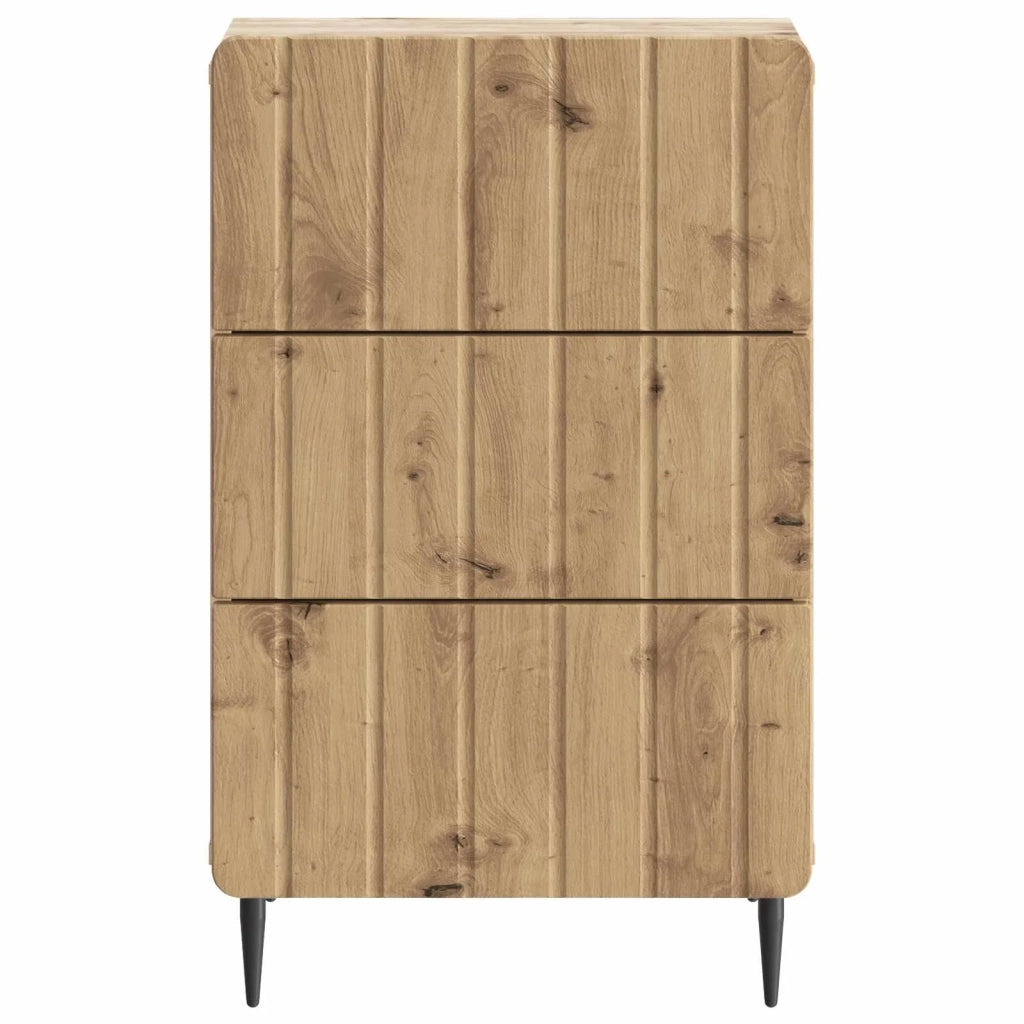 Armadio da Notte con cassetto Rovere Artigianale 43x 41 x 68 cm