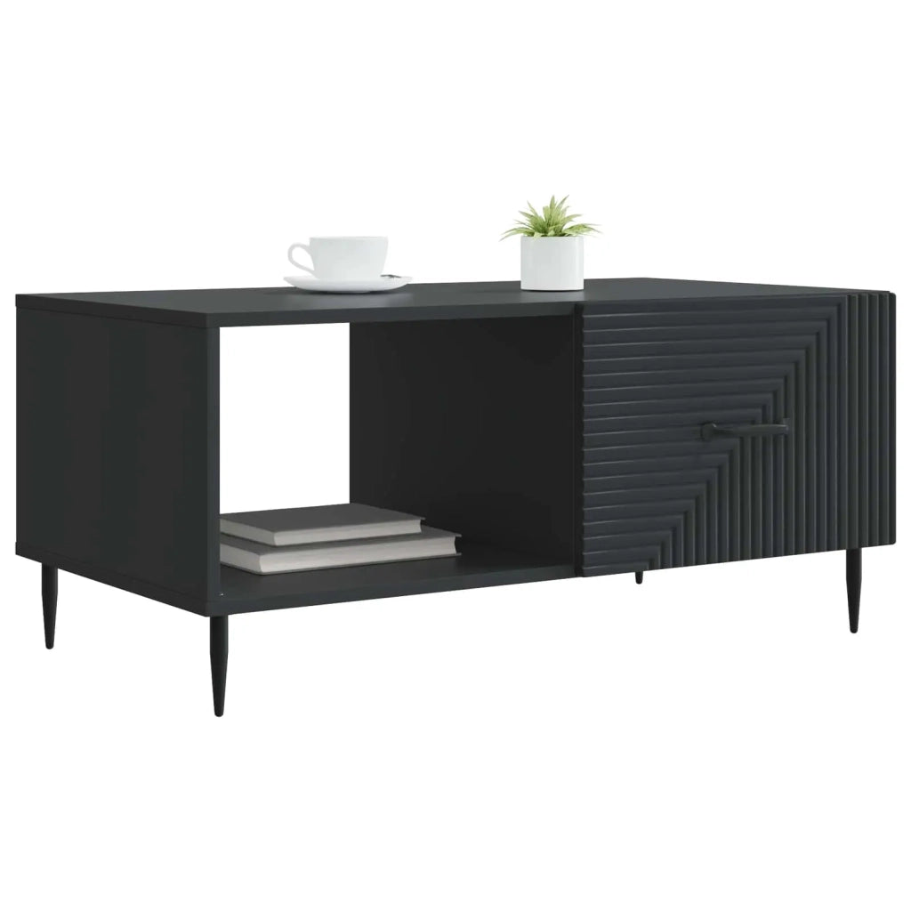 Tavolino da salotto Nero 90 x 50 x 40 cm Legno ingegnerizzato 894956
