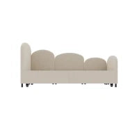 Divano Letto con cassetti, per camera da letto e soggiorno, 90x200 cm,senza materasso, Beige
