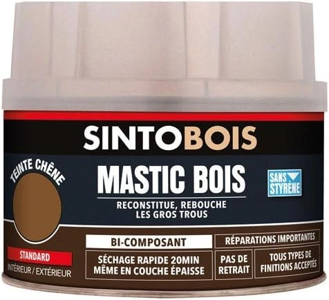 Sinto - Mastice in legno sintobois - Finitura: quercia - Cond. 1000 ml