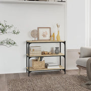 Libreria Rovere Sonoma 80x33x70,5cm Legno Multistrato e Acciaio 819338
