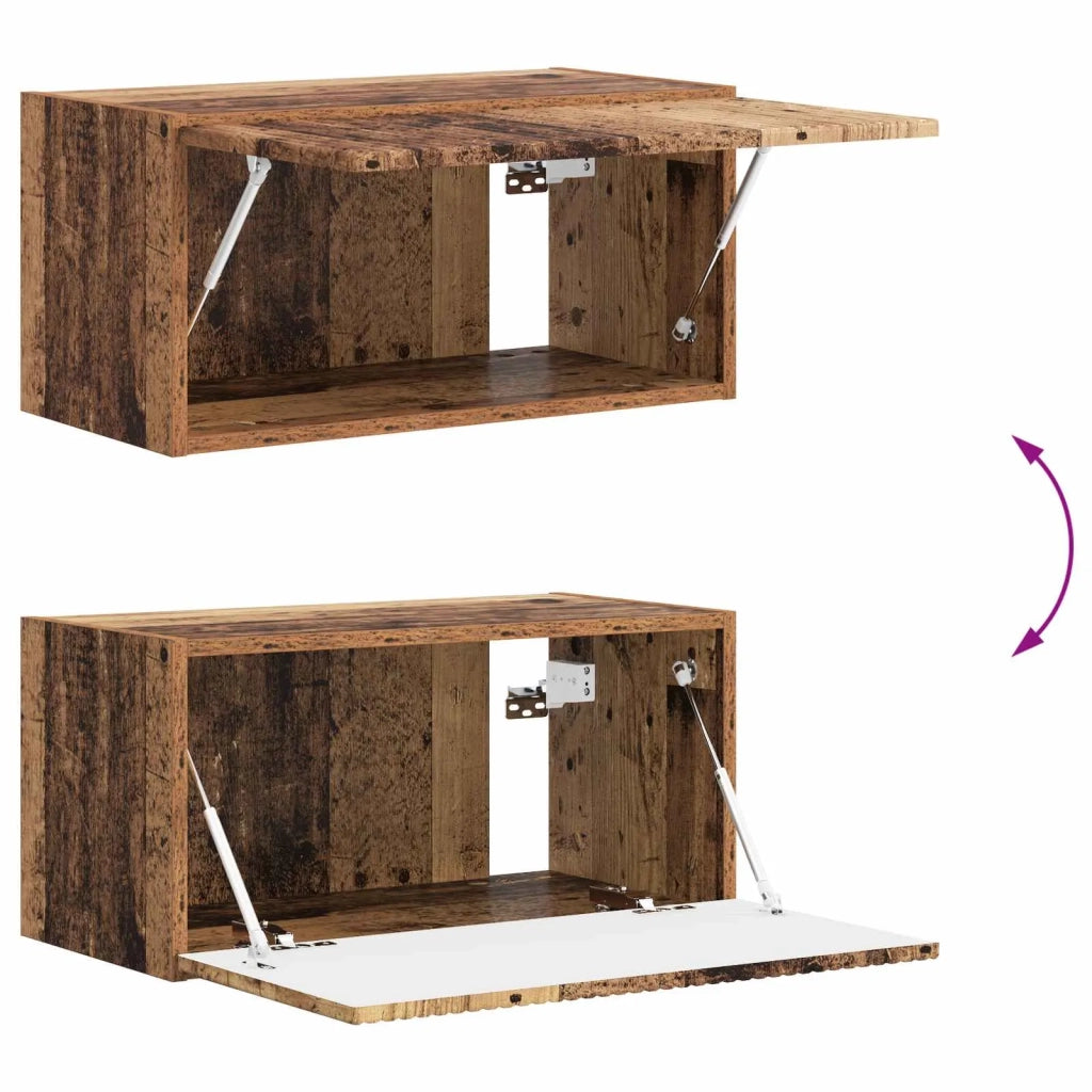 Set mobile TV 6 pz-Credenza per TV Legno vecchio Legno multistrato 693057