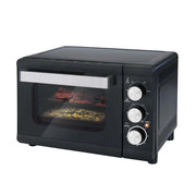 Forno Elettrico Ventilato con Timer Nero 1380 Watt Capacità 24 Litri