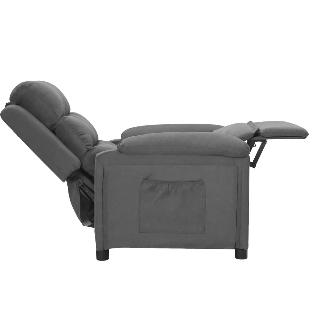 Poltrona Reclinabile Grigio Chiaro in Tessuto cod mxl 6983