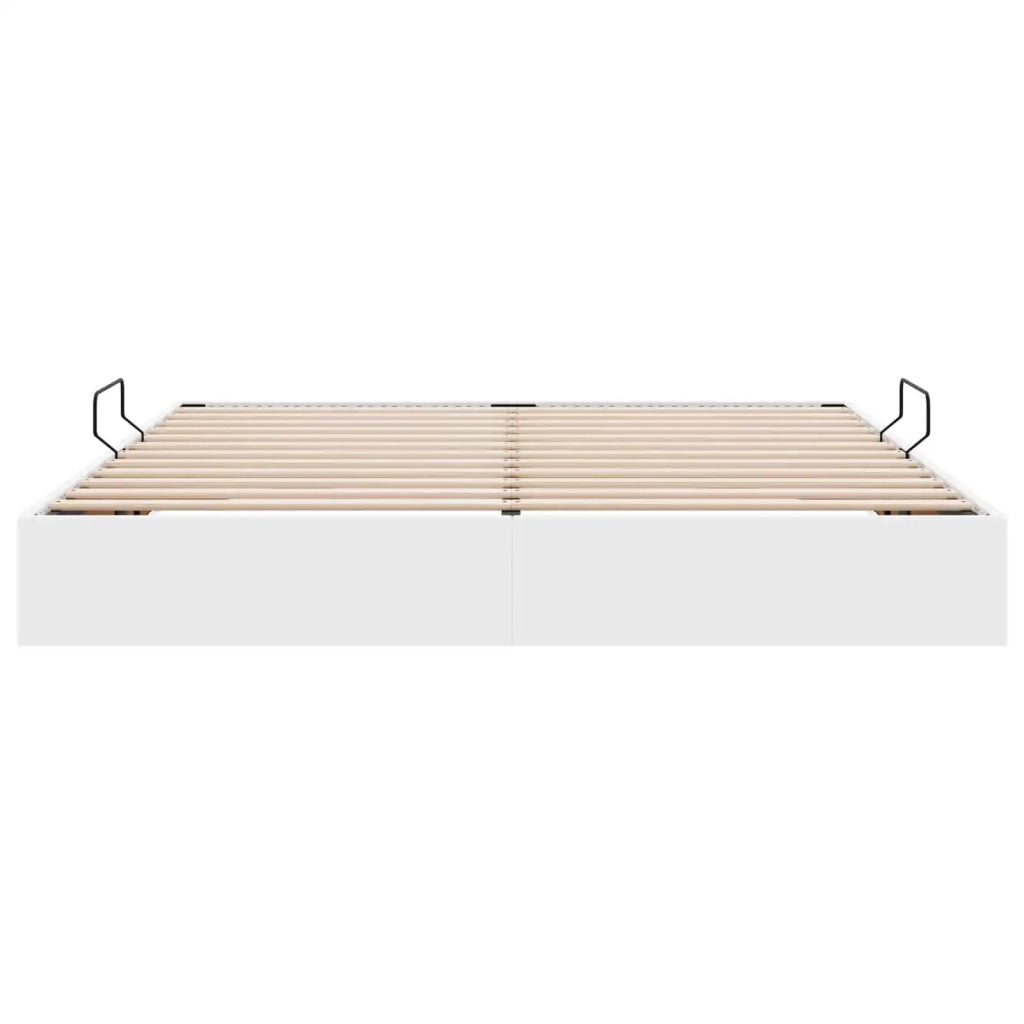 Letto ottomano Bianco Puro 180 x 200 cm Pelle Sintetica 3442783