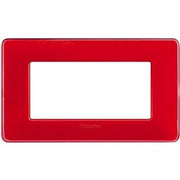 Placca Bticino Matix 4 moduli corallo AM4804CRD