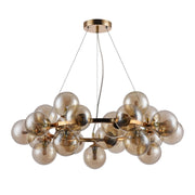 Lampadario Italux Cabella moderno oro 25xG9 grande Ø68cm