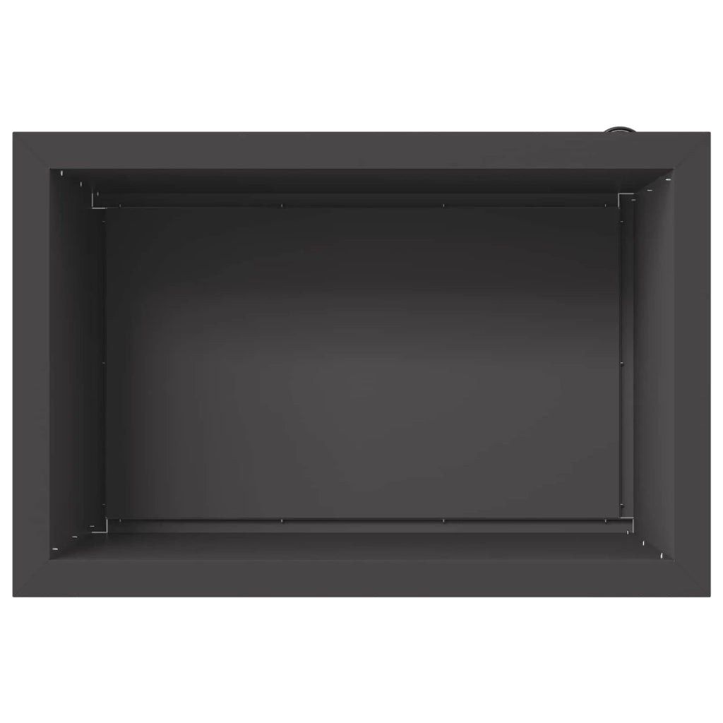 Fioriera da giardino con LED 2 pz Nero 40 x 60 x 40 cm Acciaio 8008141