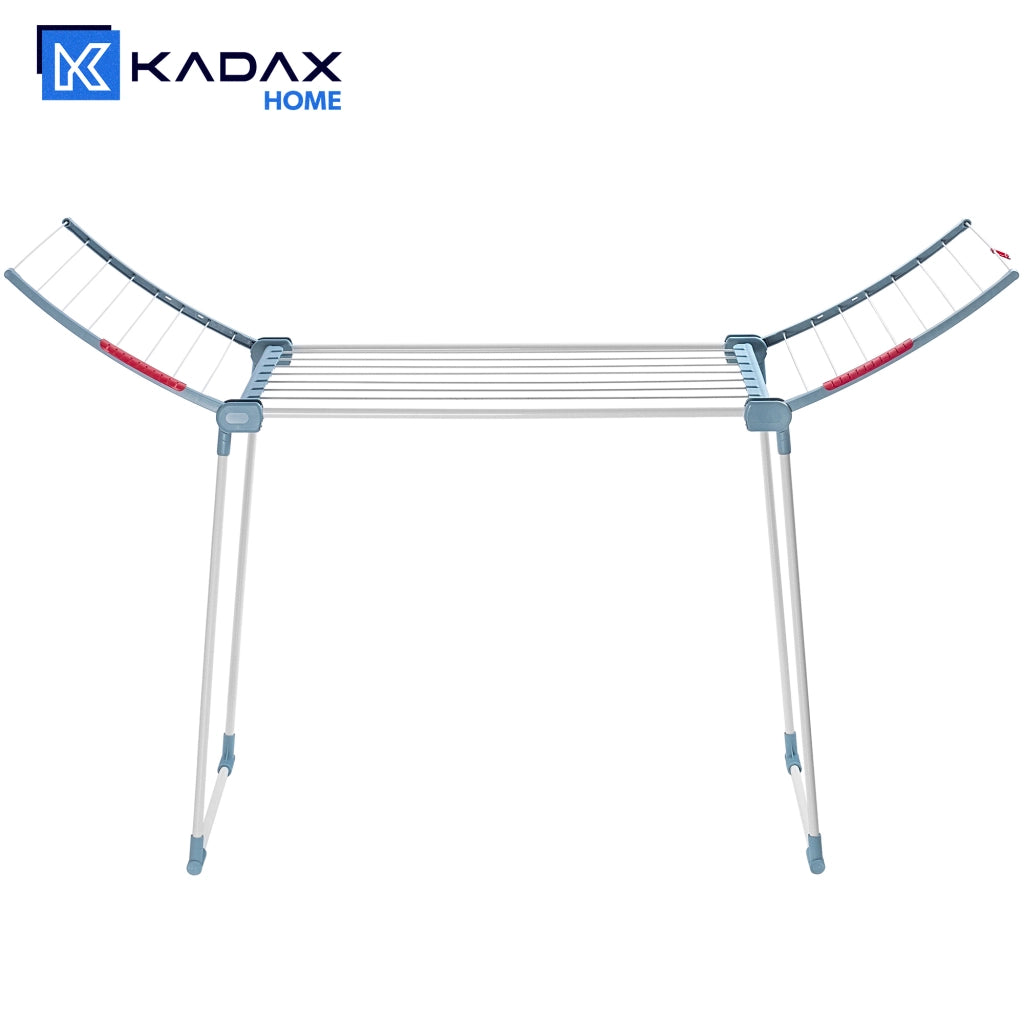 Stendibiancheria verticale KADAX da 175 cm, pieghevole, con ampie maniglie.