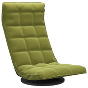 Sedia da Pavimento Girevole Verde Chiaro in Velluto CFW6520723