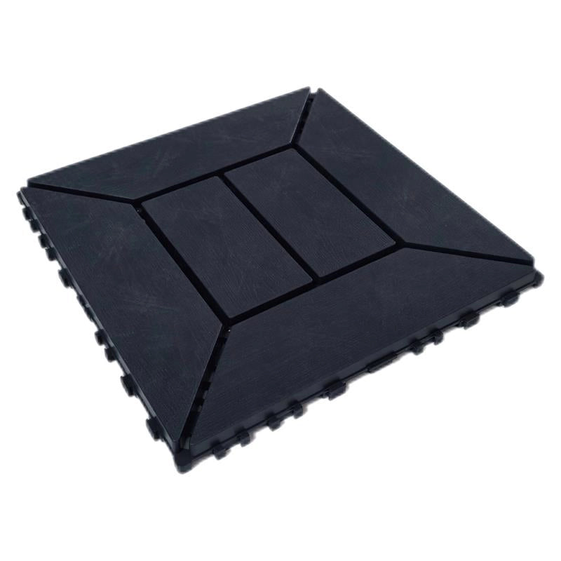 MA MAISON SET DI PIASTRELLE PER PAVIMENTO DA ESTERNO MODELLO EASY ANTRACITE 30,4X30,4X2 H CM - 0,36 M2 36 PEZZI