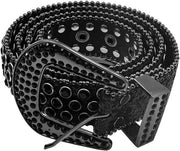 Riem con pailletti per signore e signori | Moda punk | Spilli e bling | Riem elegante per jeans, pantaloni e giacche