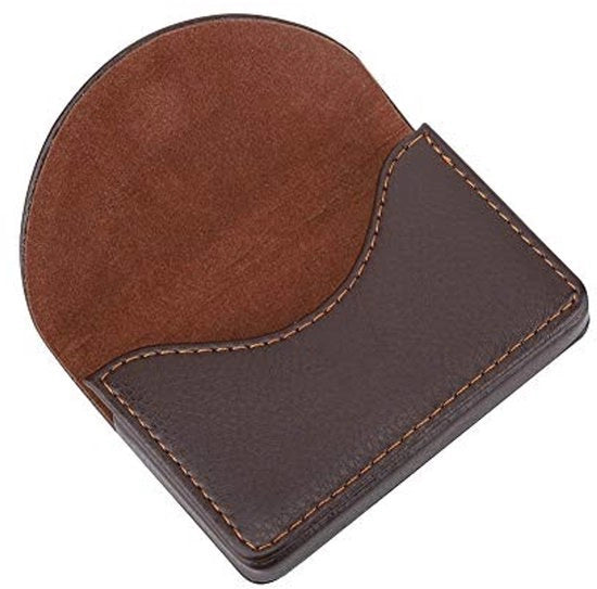 Porta carte di credito con chiusura magnetica - Organizzatore da viaggio - Leggero - Portatile - Pelle - Organizzazione professionale