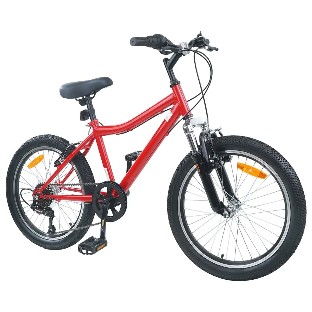 Bicicletta per Bambini 24 Pollici 6-Speed per 8-12 anni Rosso 42009567