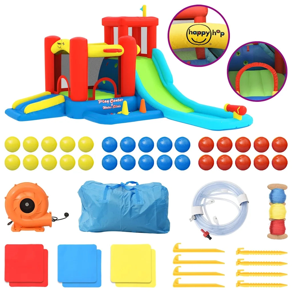 Happy Hop Castello Gonfiabile con Scivolo e Piscina 330x441x233 cm 94243