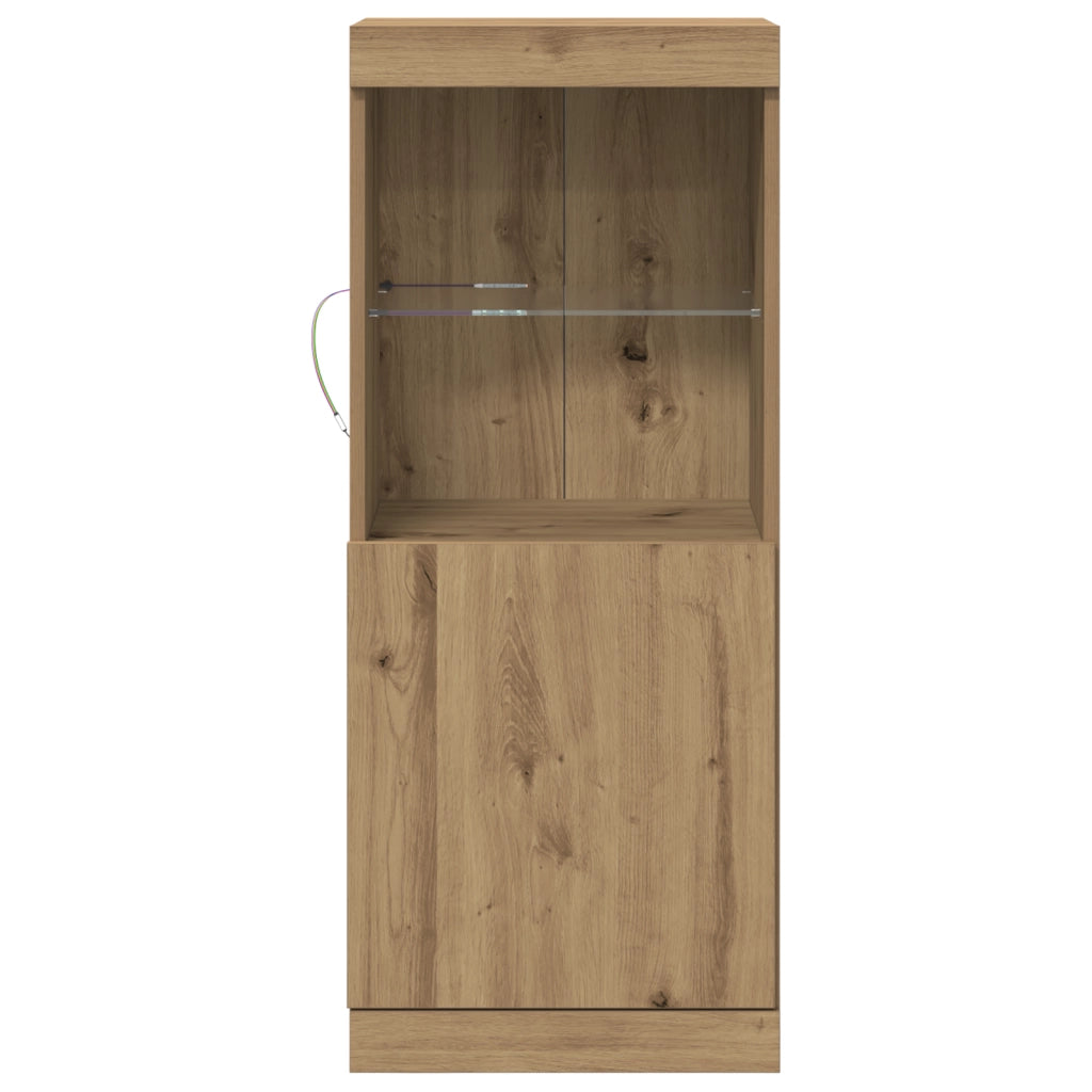 Credenza con luci LED Quercia Artigianale 41x37x100 cm