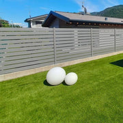Recinzione In Legno Composito Wpc E Alluminio "vedo Non Vedo" - Kit Modulo L.202 X H.205 Cm Altezza: 205 cm