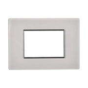 Placca in Vetro 503 3P Moduli Bianca Compatibile con Axolute