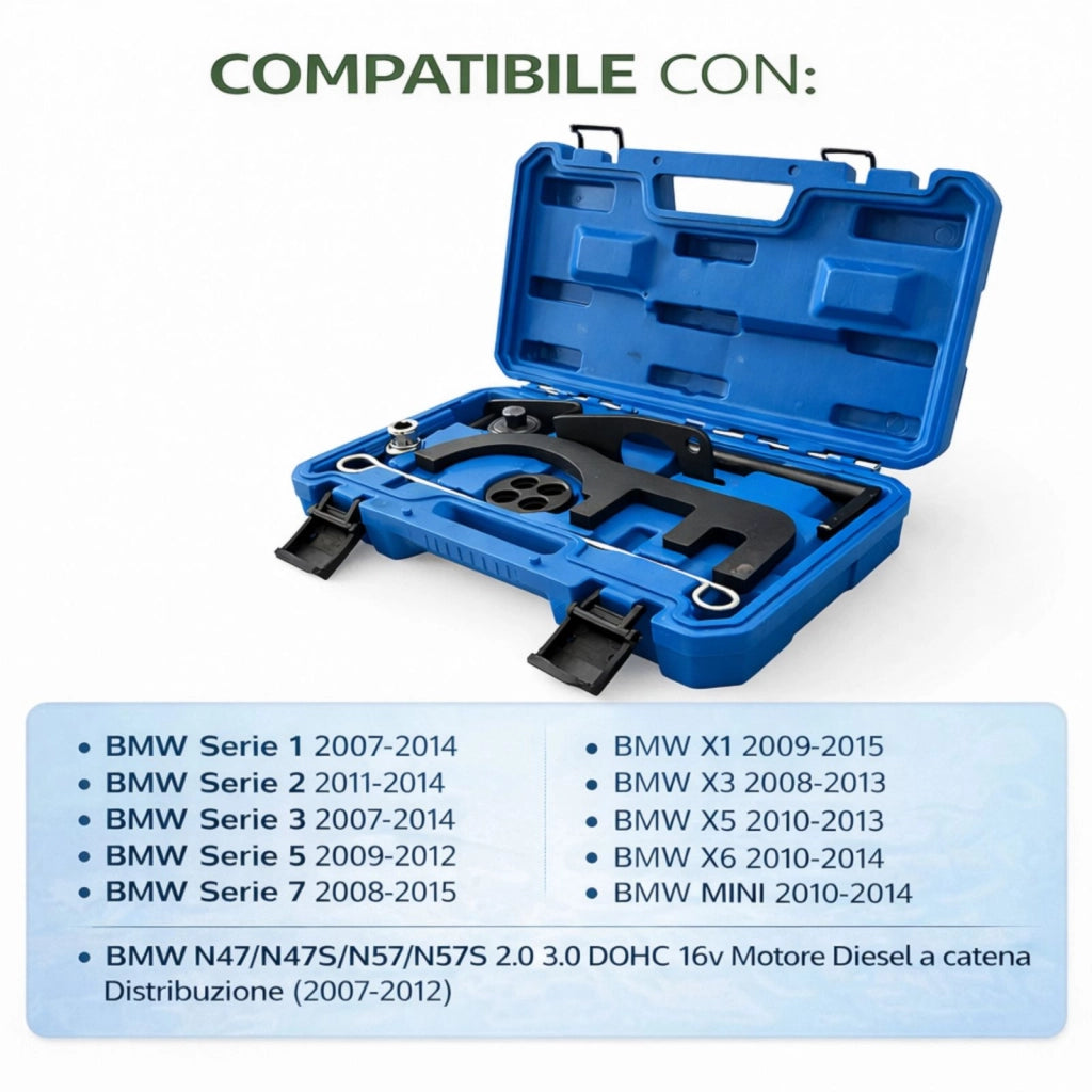 Kit Messa in Fase Motore BMW N47 per Distribuzione a Catena Diesel 2.0 Serie 1 3 5 X GS1753A