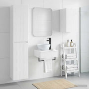 Set di mobili per il bagno 3 pz Bianco Lucido 3406047