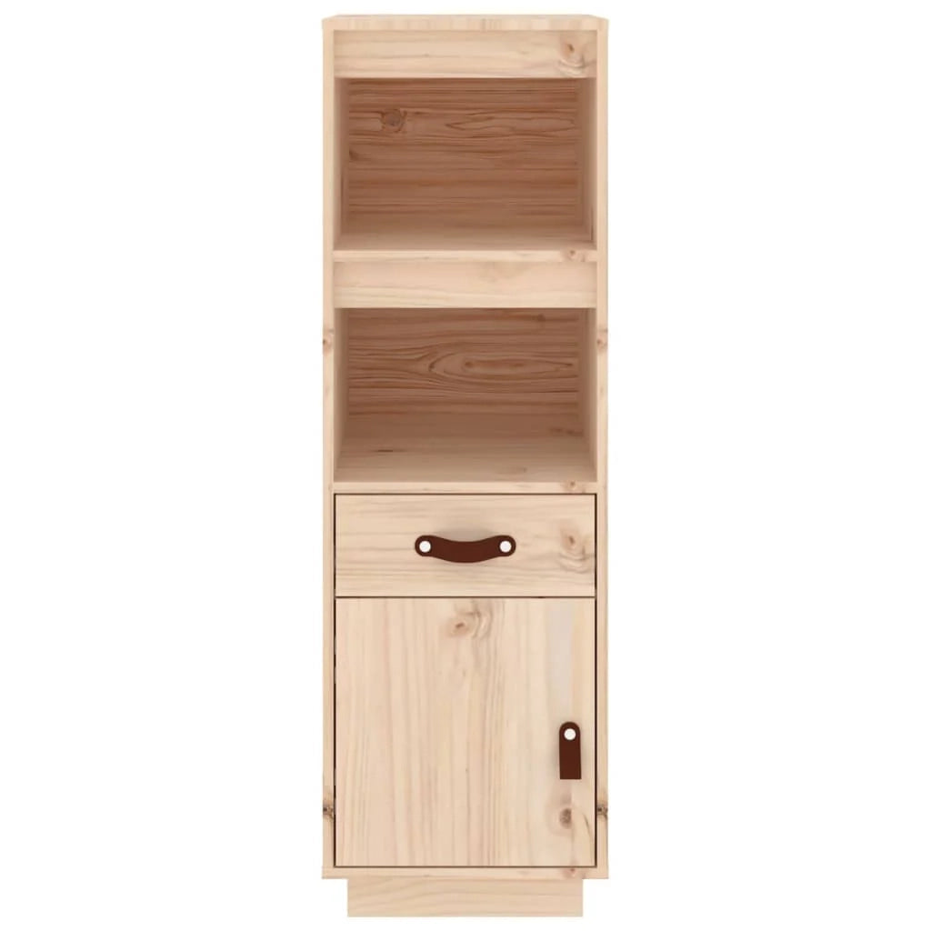 Buffet credenza cassettiera armadio mobile contenitore organizer cucina soggiorno salotto alto 34 x 40 x 108,5 cm legno di pino massiccio marrone 02_0032184