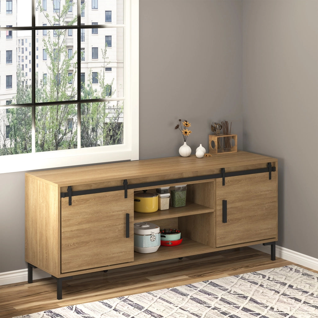Armadio scorrevole ¨C zephmum ¨C nero, legno, 183x45 cm