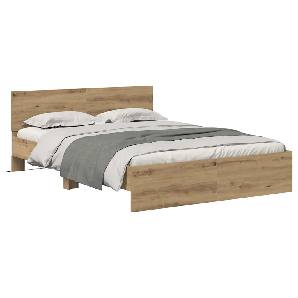 Struttura del letto Rovere artigianale 120 x 190 cm 3403593