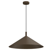Lampada a sospensione Anega cono marrone 1xGX53 metallo