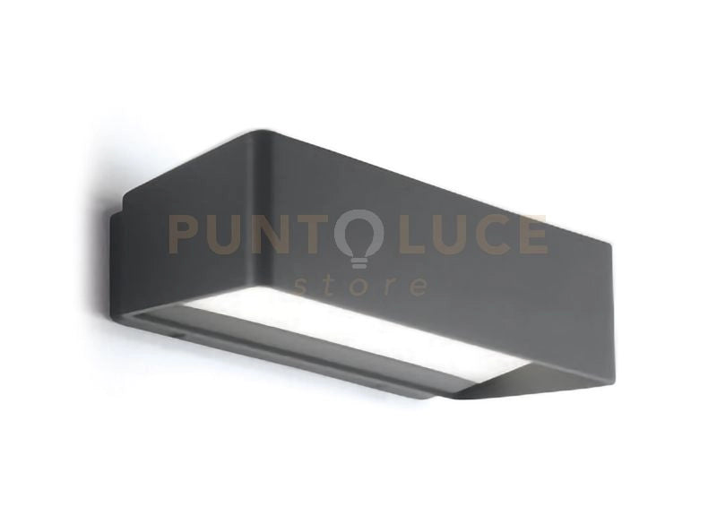 GES761- APPLIQUE GRIGIO ANTRACITE A LED 4000K 1300LM 13W IP65 24,8CM