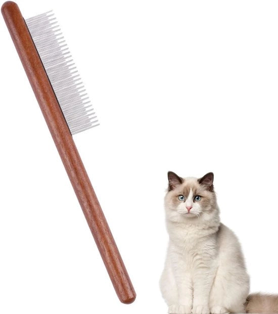 Spazzola per Gatti - Spazzola in Acciaio Inossidabile per Gatti - Adatta per Tutte le Lunghezze di Capelli - Rimuove Intrecci, Mattonelle e Capelli Sbriciolati
