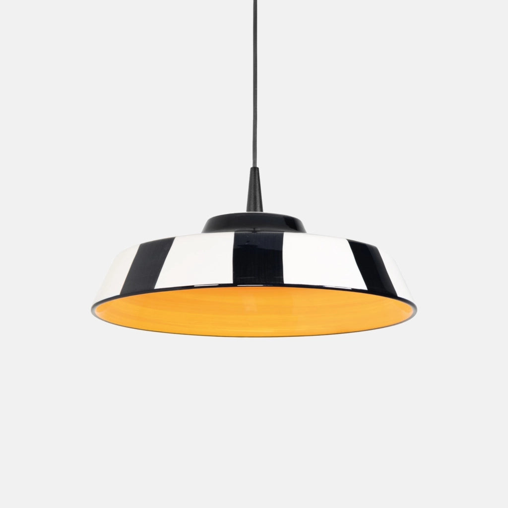 Circus Lampada a Sospensione LED 8W 2700K 645lm in Ceramica Made in Italy Diametro 35 cm Colore Giallo Design Modulare per Interni IP40