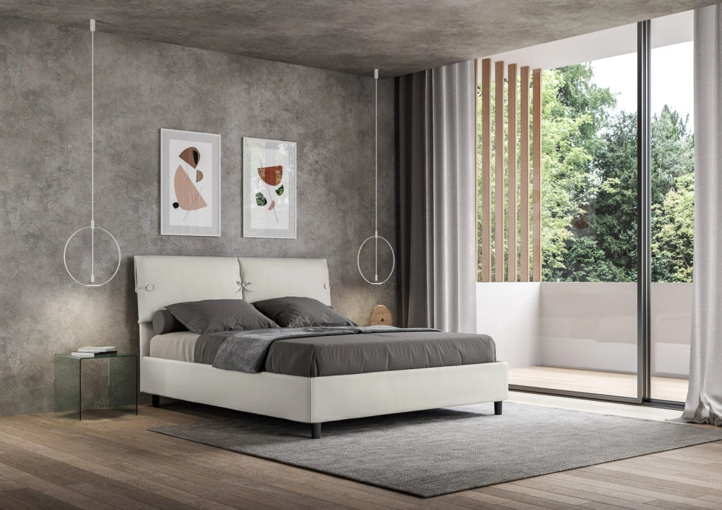 Letto Matrimoniale 160x200 cm Senza Rete Sleeper Bianco