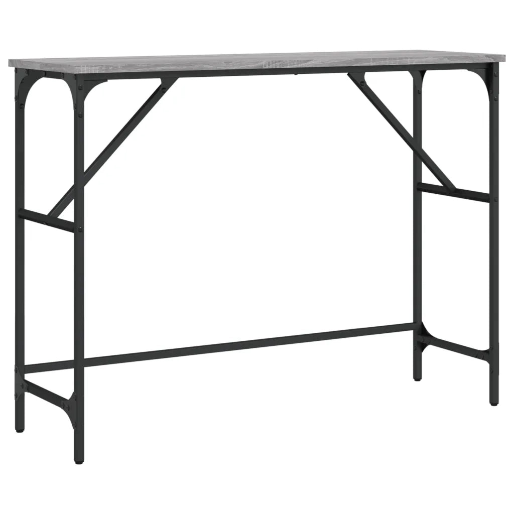 Tavolo Consolle | Tavolo d'Ingresso Grigio Sonoma 100x32x75 cm in Legno Multistrato