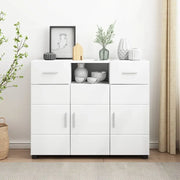 Credenza-Buffet-Armadio da cucina Bianco 88,5 x 30,5 x 73 cm Legno multistrato