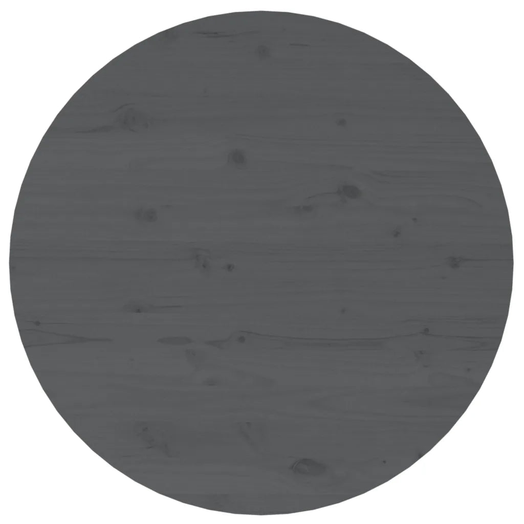 Tavolino da Salotto Grigio Ã˜ 55x45 cm in Legno Massello di Pino cod mxl 5540