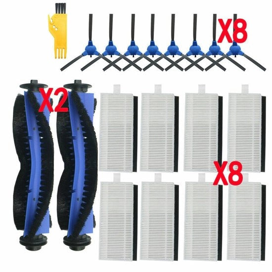 Sostituzione set accessori Adatto per spazzole laterali/rotative/filtro Adatto per Eufy Robovac 11S 30 30C 15C