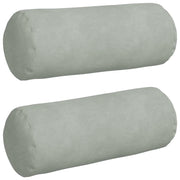 Cuscini a rullo 2 pz | Cuscini per sedie Grigio chiaro ? 15 x 40 cm