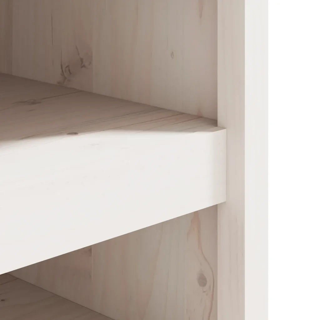 Mobile da Cucina da Esterno MEPPEL Bianco 106x55x64 cm Legno Massello di Pino 832334