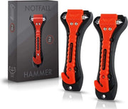 Kit di emergenza per auto, set di 2, martello di emergenza con taglia cintura e punte indurite, martello per emergenze, martello di sicurezza con taglia cintura

 Specifiche tecniche:
 - Set di 2
 - Con taglia cintura
 - Con punte indurite