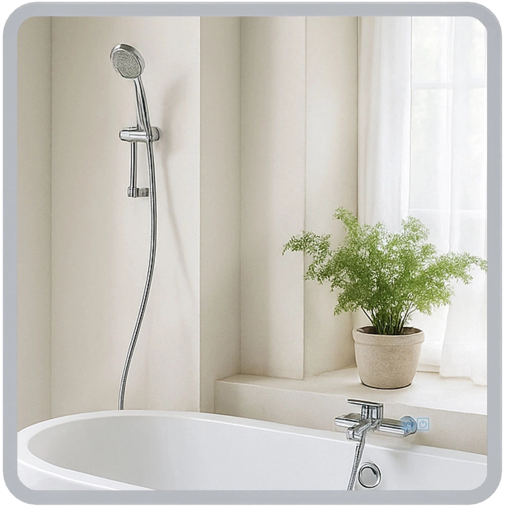 Specchio da bagno Jericho 80x80 senza Bluetooth