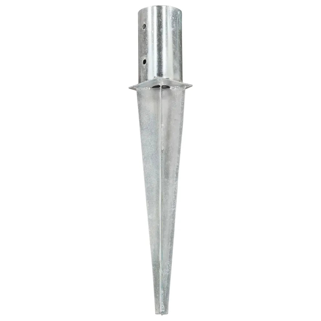 Picchetti di Terra 6 pz Argento 8x61 cm in Acciaio Zincato