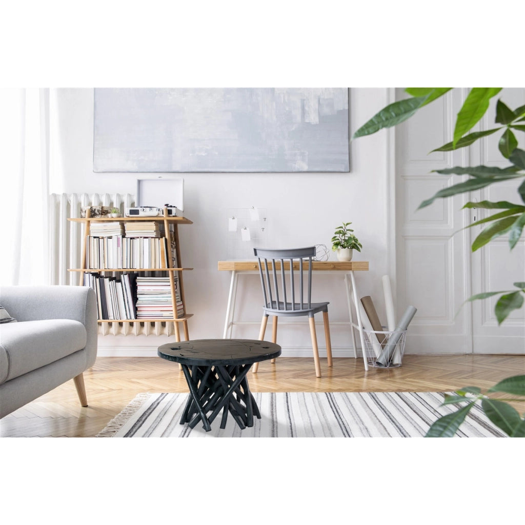 Tavolino Radix 625 in legno di teak nero