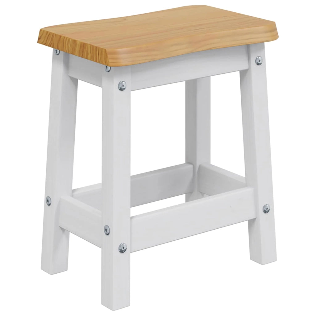 VidaXL Sgabello da bar EKAI 2 pcs Bianco 40 x 29 x 45,5 cm 42037012