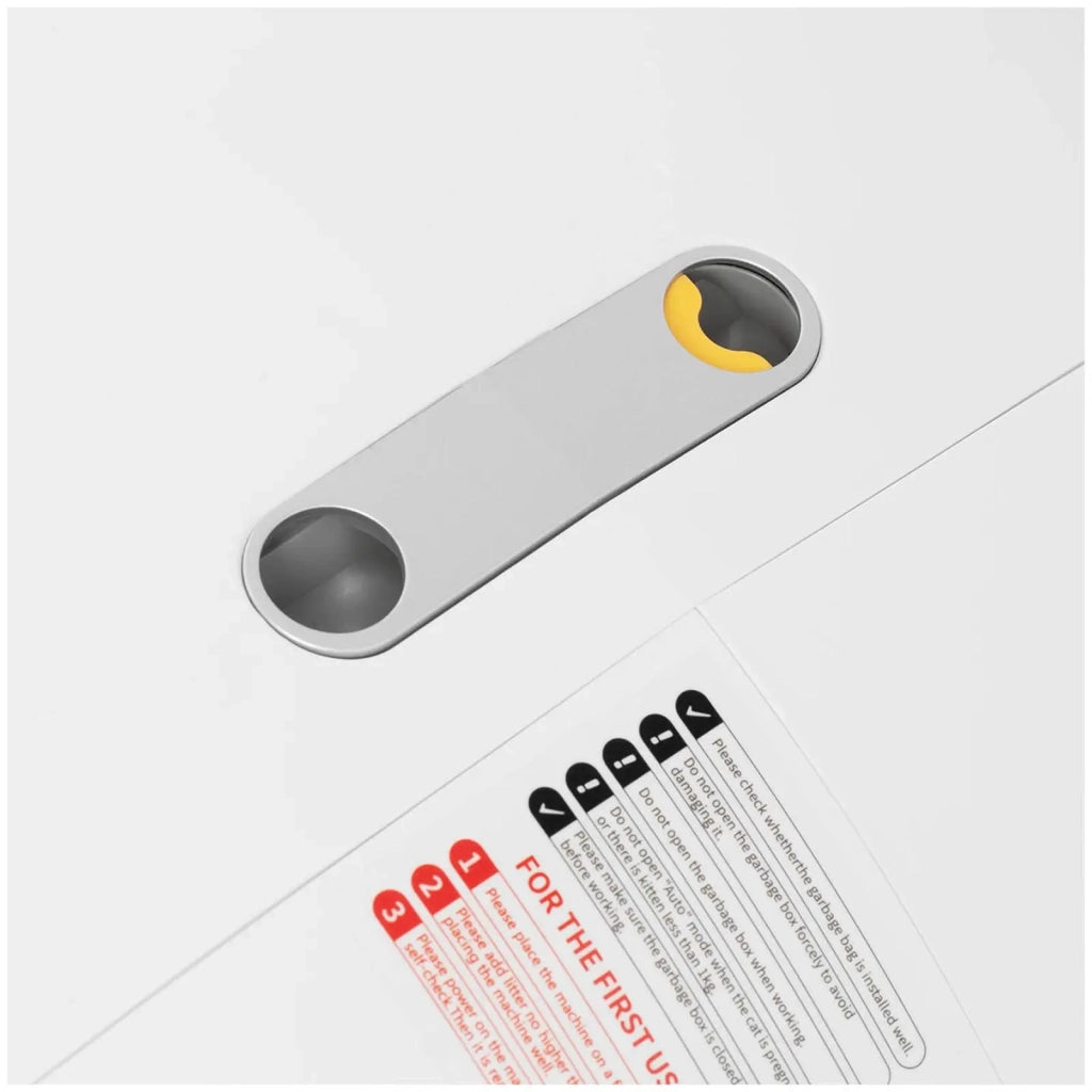 Lettiera autopulente controllata tramite app per smartphone apertura 25 cm sterilizzazione al plasma gomma ABS resina poliacetalica (POM) grigio/bianco 14_0009245