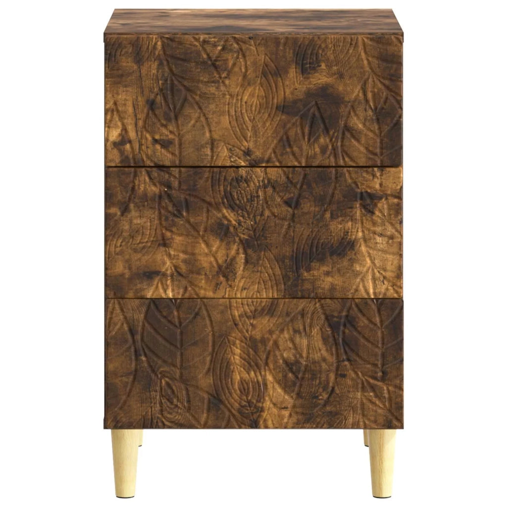 Comodino Rovere Fumo 43 x 39,5 x 66,5 cm Legno ingegnerizzato 895020