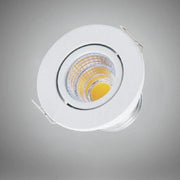 Trade Shop - Faretto 1 Led Cob Incasso 3 Watt 270lm Orientabile Luce Calda Fredda Naturale - Bianco-bianco Naturale      -