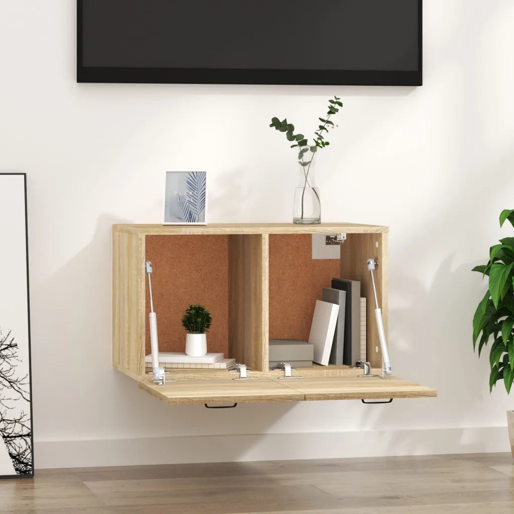 Mobile a Parete Rovere Sonoma 60x36,5x35 cm Legno Multistrato 812918